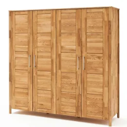 Massivholz Kleiderschrank Serinos