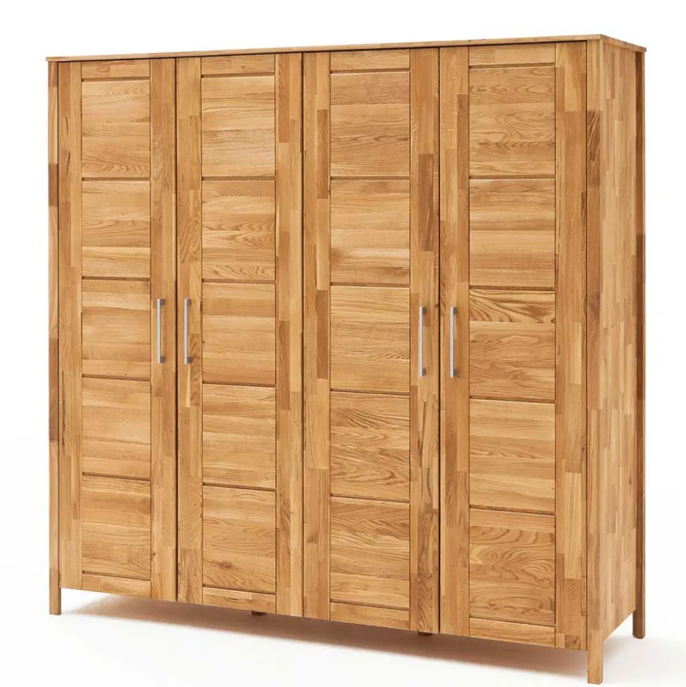 Massivholz Kleiderschrank Serinos