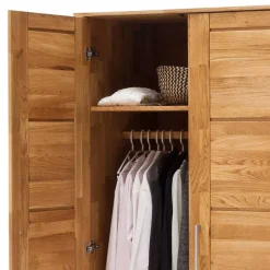 Massivholz Kleiderschrank Serinos