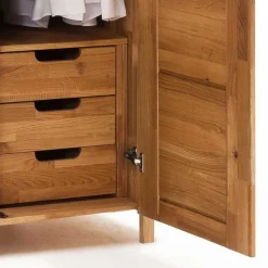 Massivholz Kleiderschrank Serinos
