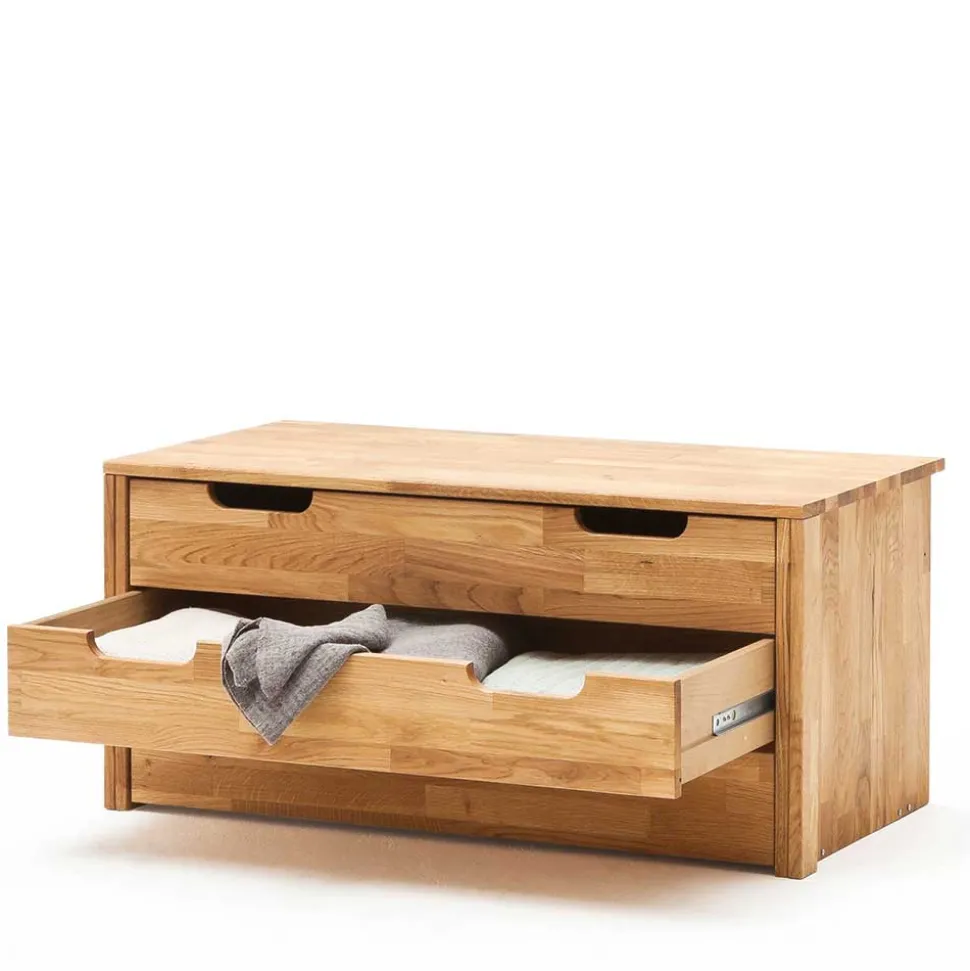 Massivholz Kleiderschrank Serinos