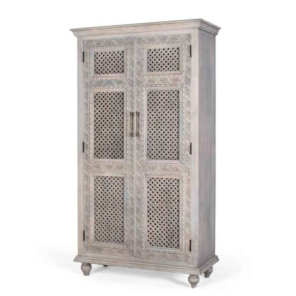 Massivholz Kleiderschrank Mocino