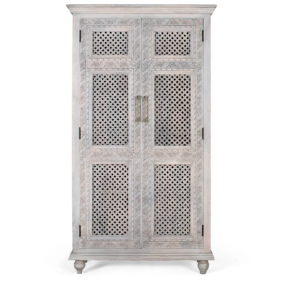 Massivholz Kleiderschrank Mocino