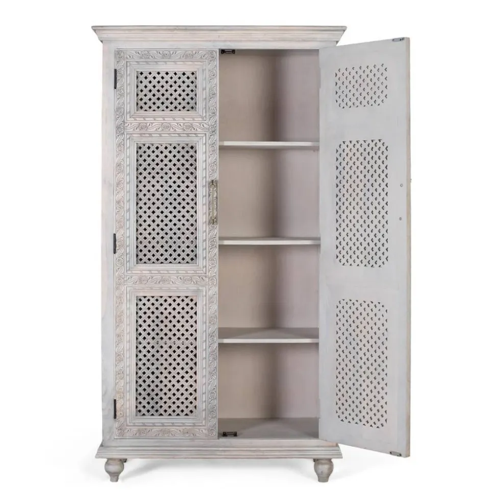 Massivholz Kleiderschrank Mocino
