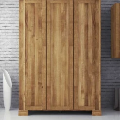 Massivholz Kleiderschrank Sascora