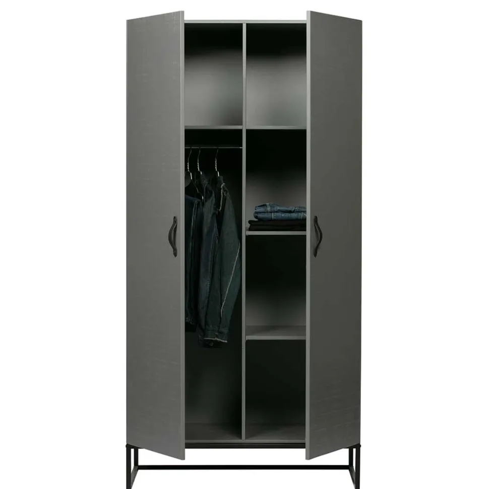 Massivholz Kleiderschrank Nolviran