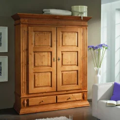 Massivholz Kleiderschrank Leoniara