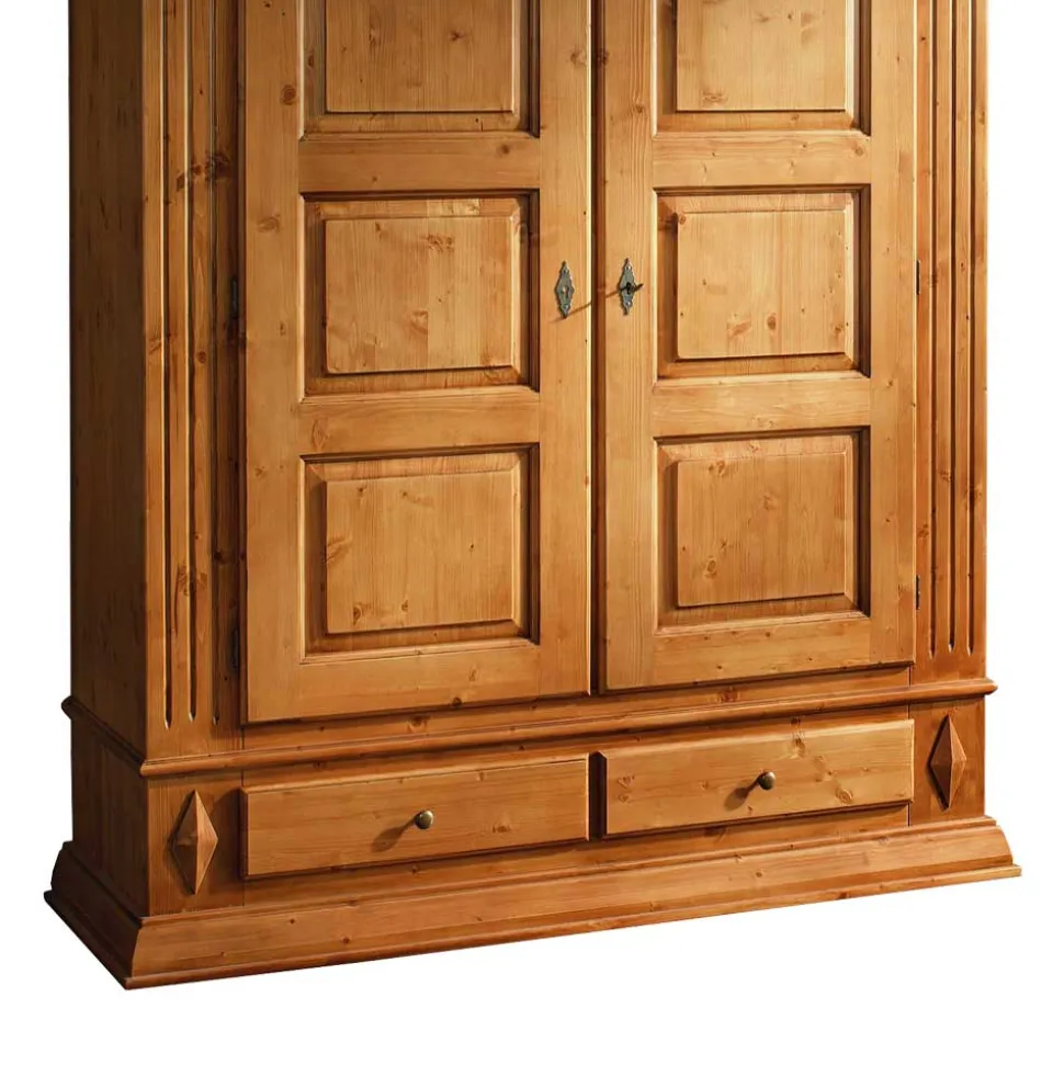 Massivholz Kleiderschrank Leoniara