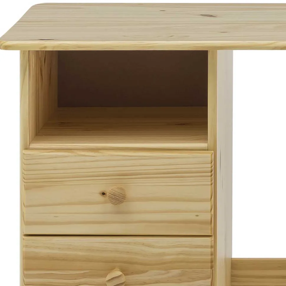 Massivholz Schreibtisch Stopp