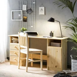 Massivholz Schreibtisch Stopp