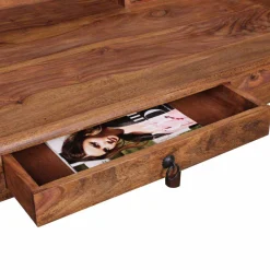 Massivholz Schreibtisch Velinan