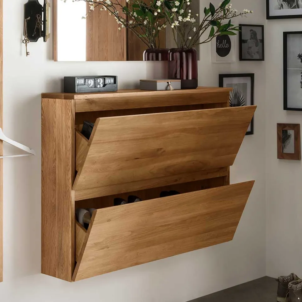 Massivholz Schuhschrank Nietran