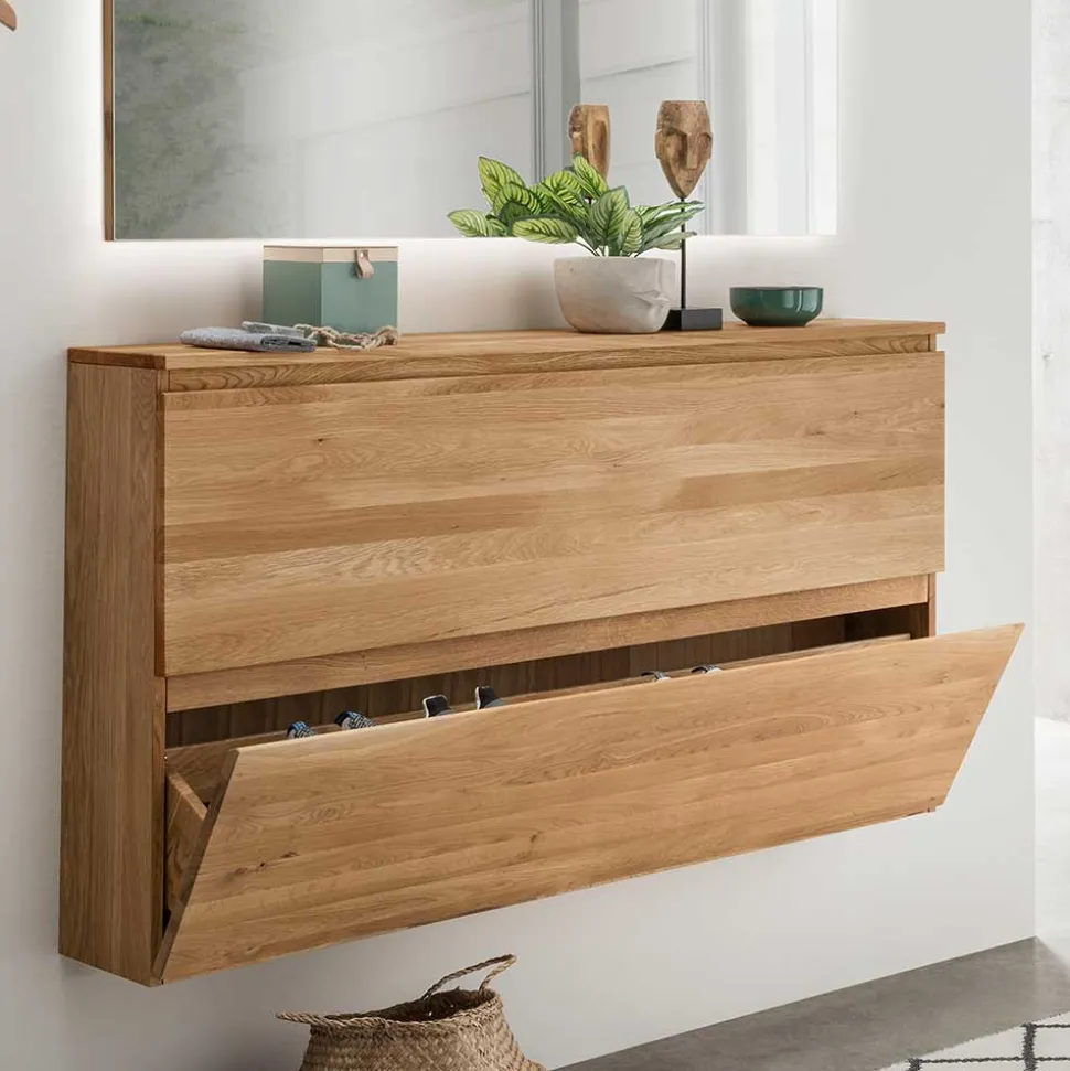 Massivholz Schuhschrank Nietran