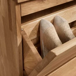 Massivholz Schuhschrank Nietran