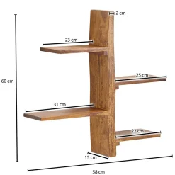 Massivholz Sheesham Regal Ulma