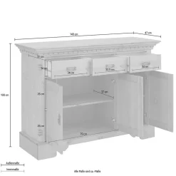 Massivholz Sideboard Vascires