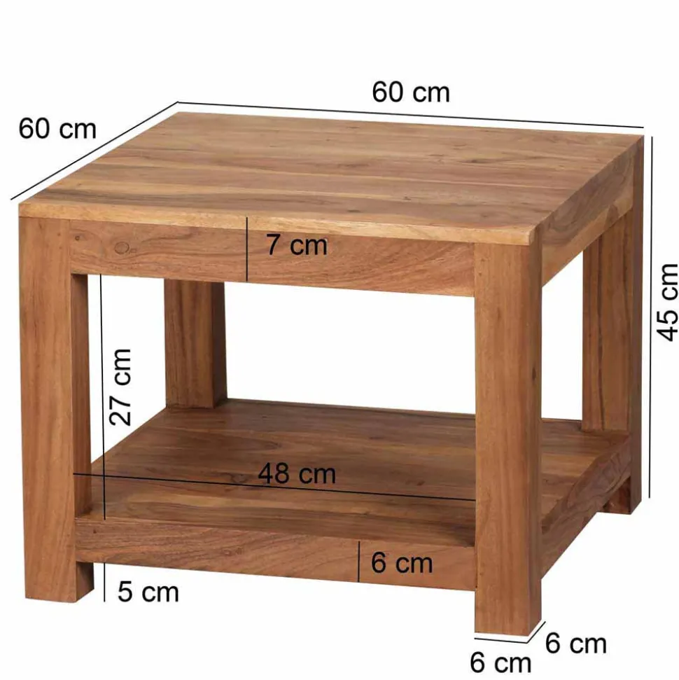 Massivholz Sofatisch Selvas
