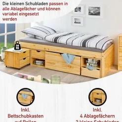 Massivholzbett Oliver