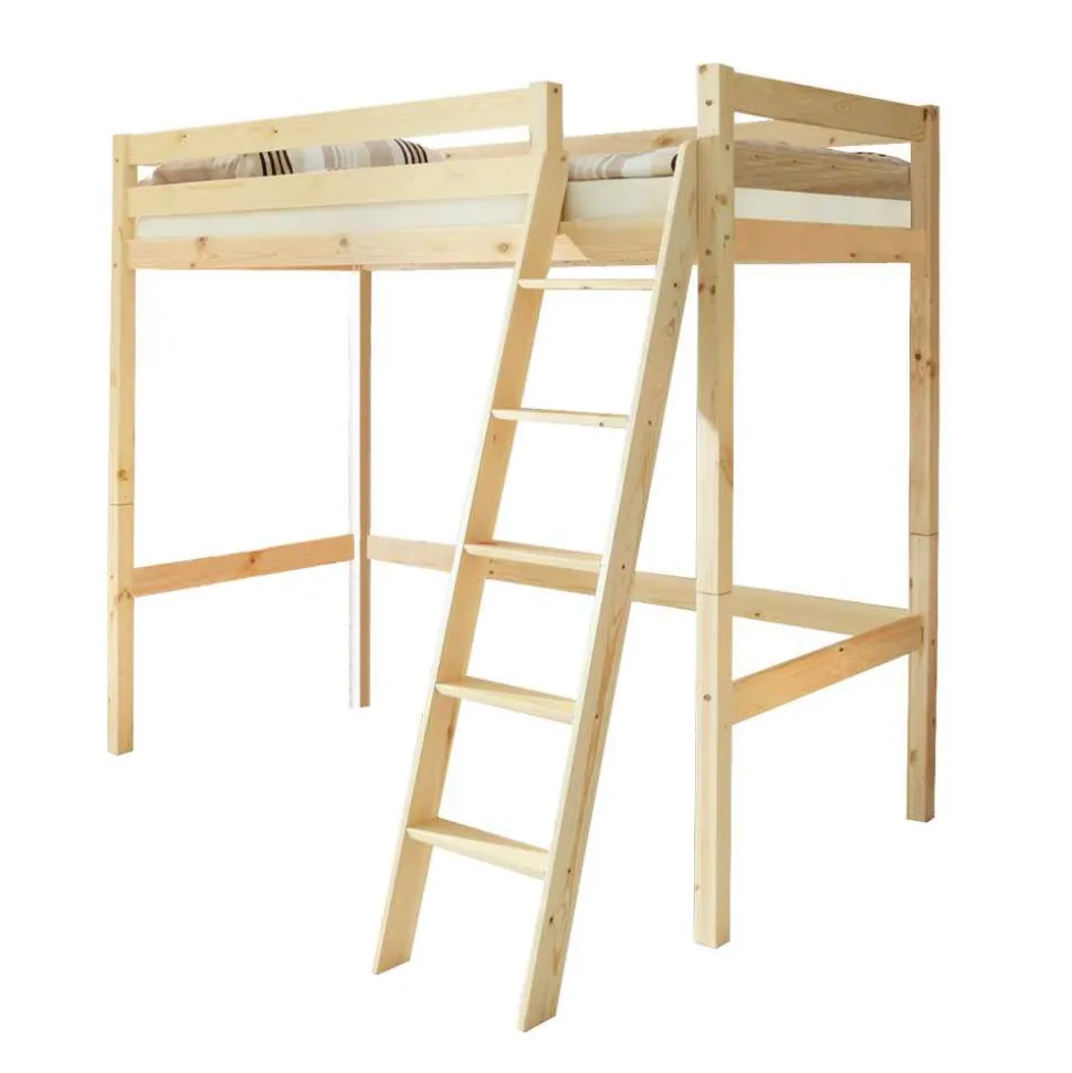 Massivholz-Hochbett Serena