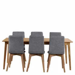 Massivholztisch mit Stühlen Mateon