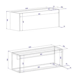 Möbel Set mit Schreibtisch Rascian