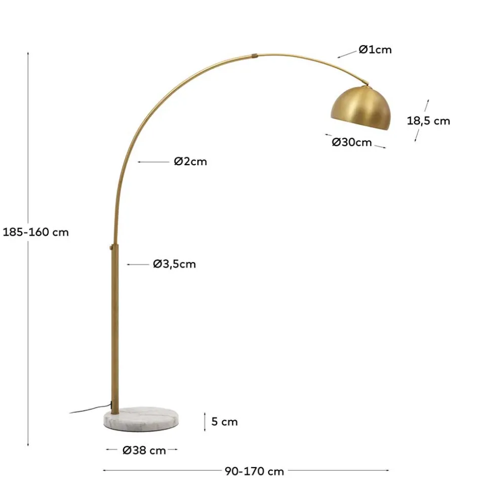 Metall Bogenlampe Diadonna