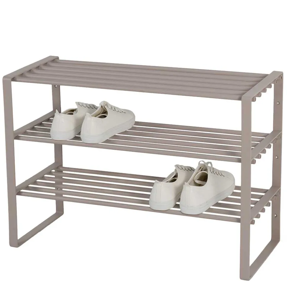 Metall Schuhregal Taupe Konstanz