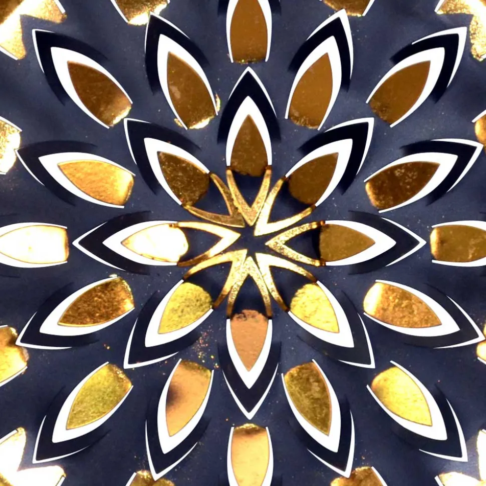 Metallbild Blume Bryan