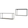 Metallregale schwarz Neclas
