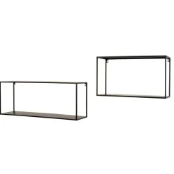 Metallregale schwarz Neclas
