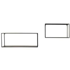 Metallregale schwarz Neclas