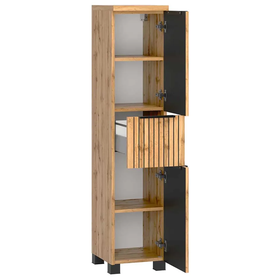 Midibadschrank schmal Cadama