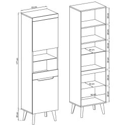 Moderne Anbauwand Tomya