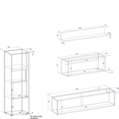 Moderne Design Wohnwand Rascian