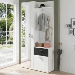 Moderne Kompaktgarderobe Prisma
