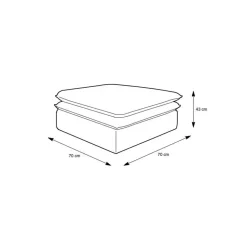 Moderne Polsterhocker Edance