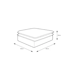 Moderne Polsterhocker Edance