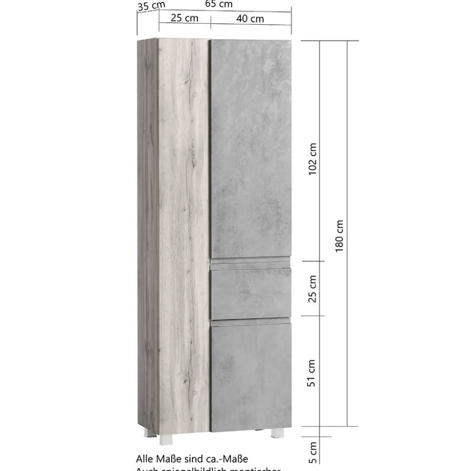 Moderner Badhochschrank Fregato