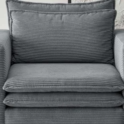 Moderner Sessel mit Hocker Eltusa