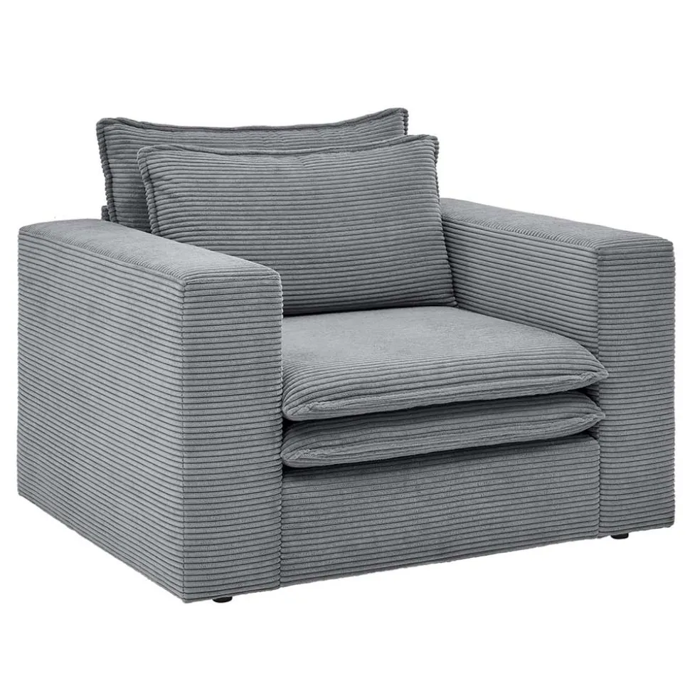 Moderner Sessel mit Hocker Eltusa