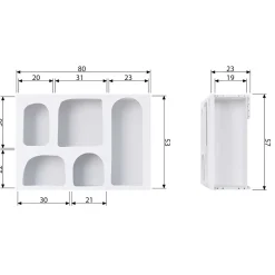 Modernes Wand Regal für Deko Endjos