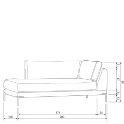 Modul Couch Chaiselongue Udjaca