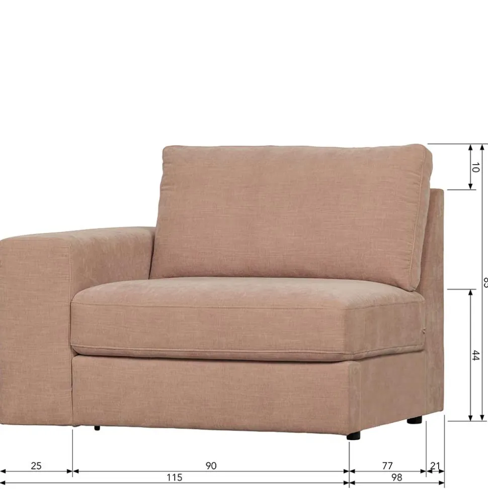 Modul Couch mit Armlehne links Oktamian