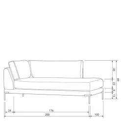 Modul Sofa Chaiselongue Skaceto
