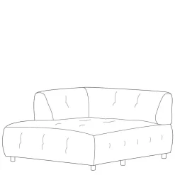 Modulares Couch Element Petrolina