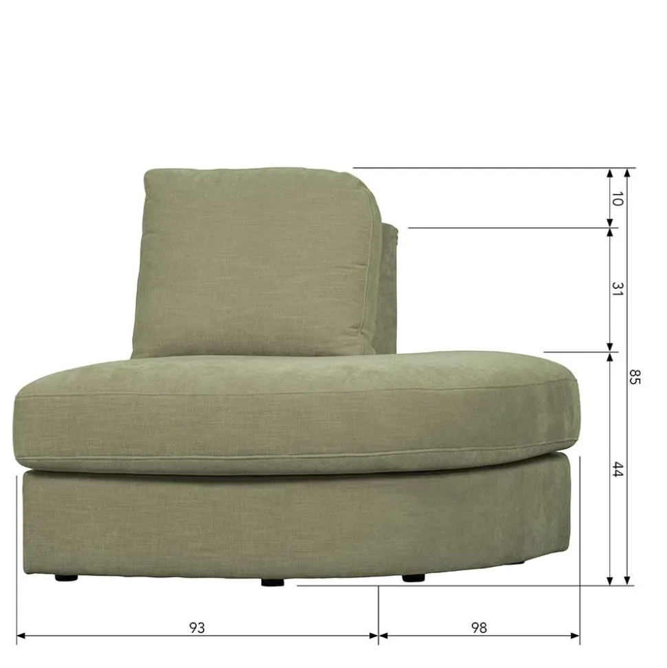 Modulsofa Abschluss Element rechts Karyon