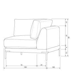 Modulsofa Element Socotta