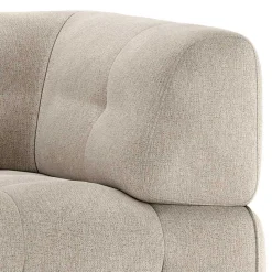 Modulsofa-Ecke in Hellgrau Cracks