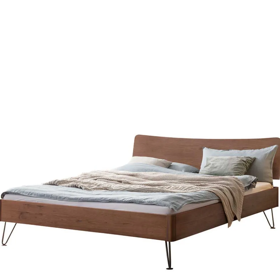 Nussbaum massiv Doppelbett Basilica