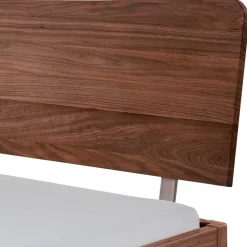 Nussbaum Massivholz Bett Stufanias